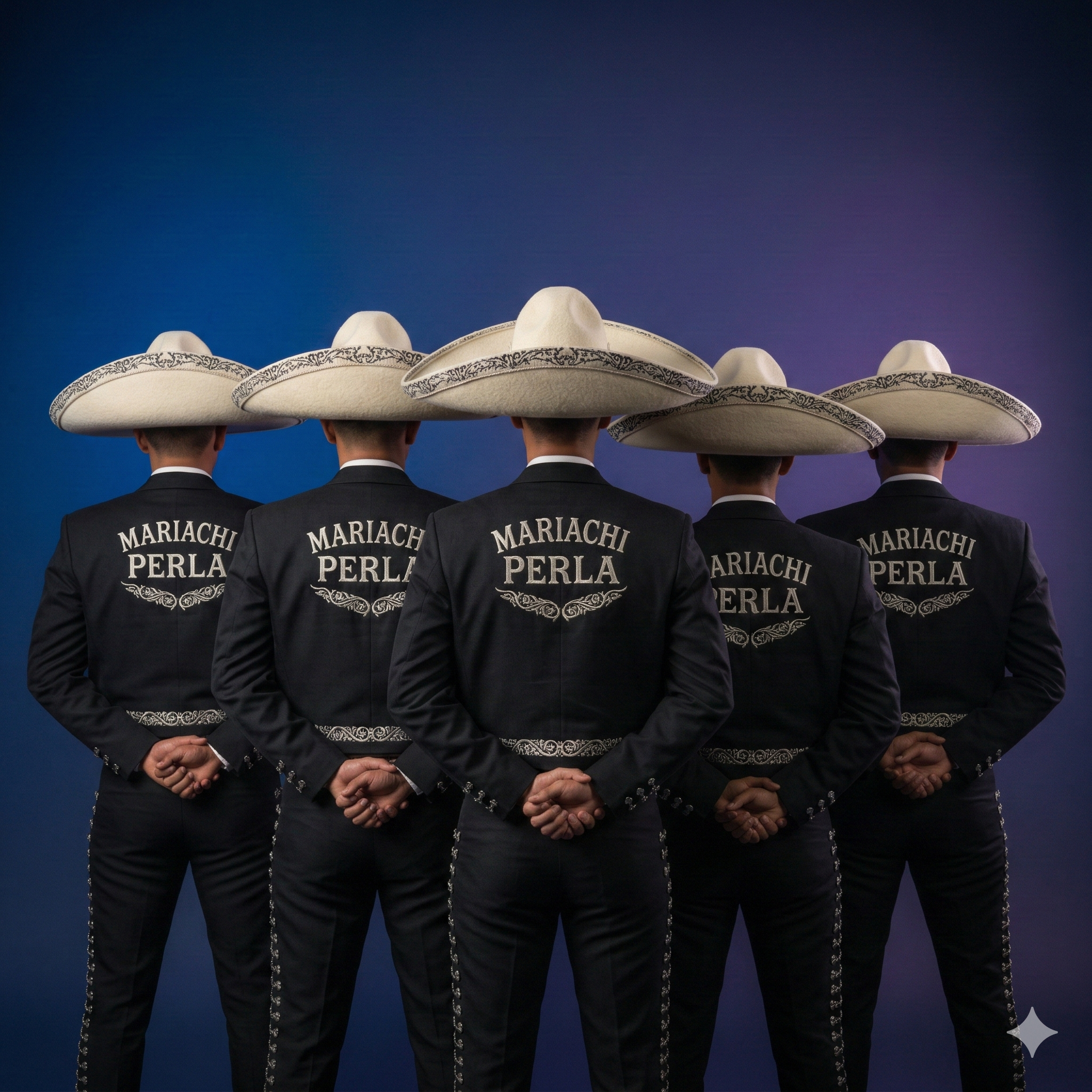 Mariachi Perla Madrid actuando en directo
